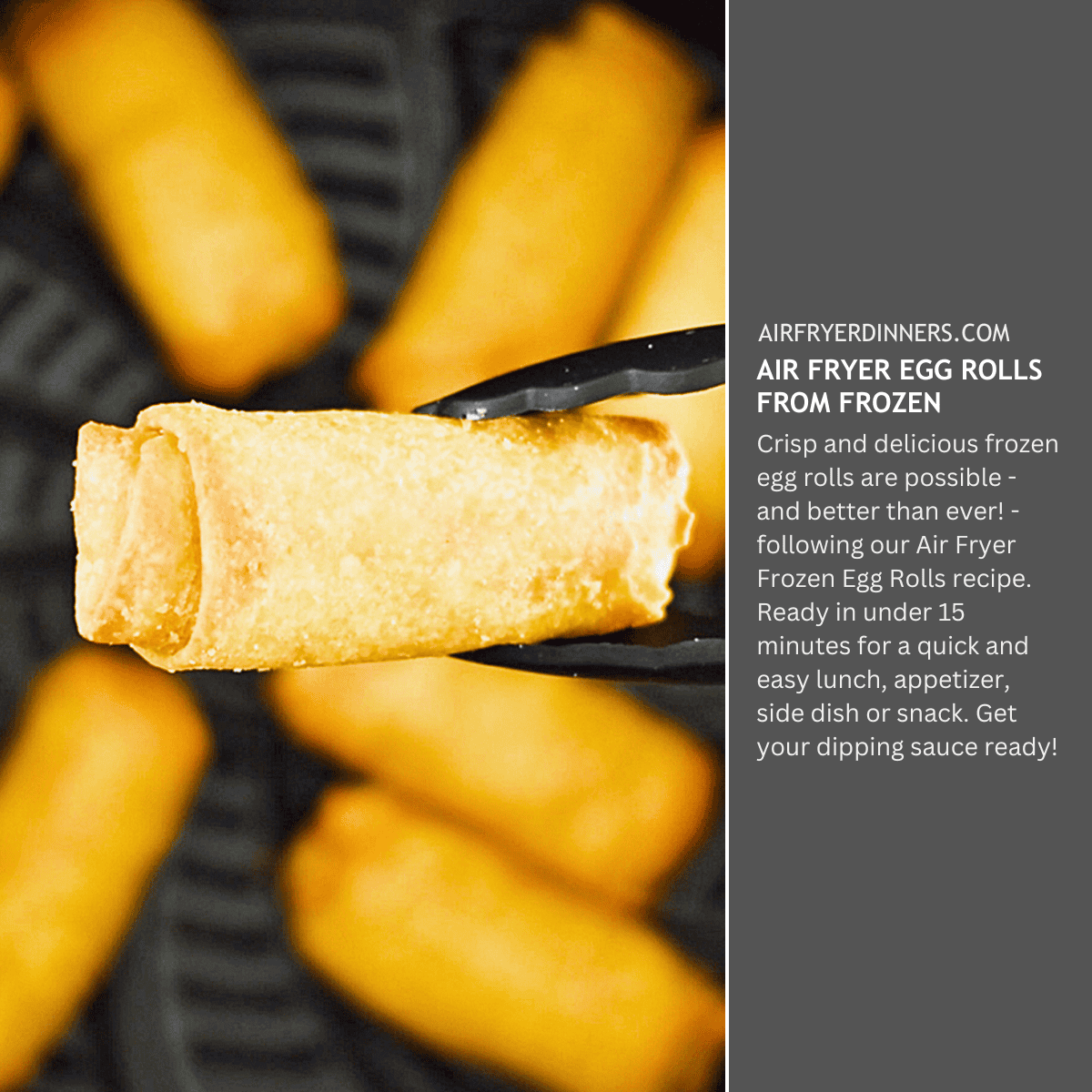 Air Fryer Frozen Egg Rolls | Air Fryer Dinners